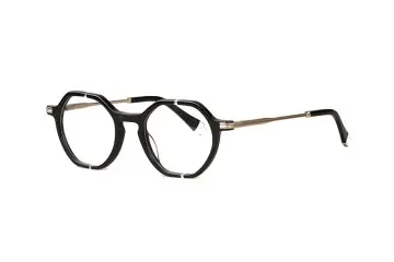 XL6005 Round Vintage Rim With Stainless Steel Temples Eyelasses