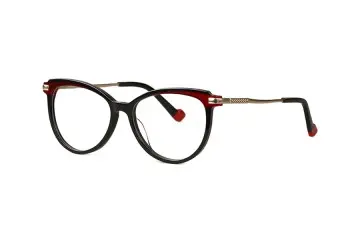 XL6010 Square Acetate Rims With Metal Temples Optical Frame