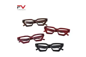 EP009 Trendy Rectangle Acetate Eyeglasses