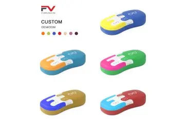 Painting Designed Metal Eyeglasses Case