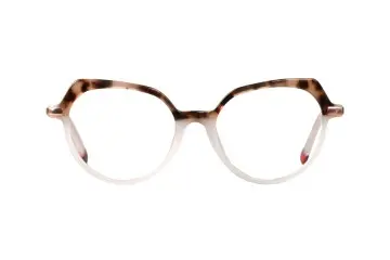 XL6011 Square Acetate Rims With Metal Temples Optical Frame