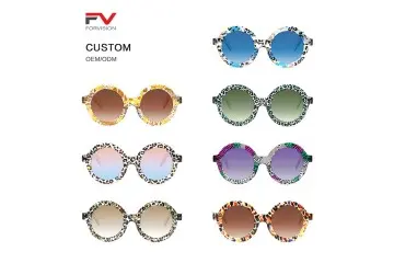 BY 58050 Retro Round Shaped Sunglasses for Women
