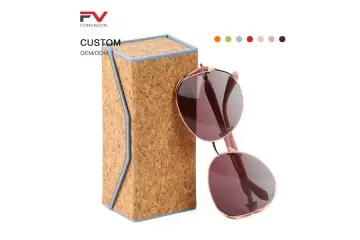 Handmade Textured PU Leather Eyeglasses Case