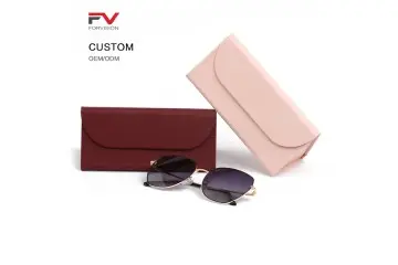 PU Leather Foldable Handmade Eyeglasses Case
