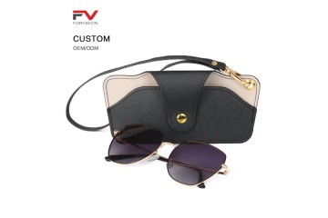 Portable PU Leather Soft Eyeglasses Case