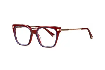 XL6008 Fashion Acetate Eyerim With Metal Temples Glasses