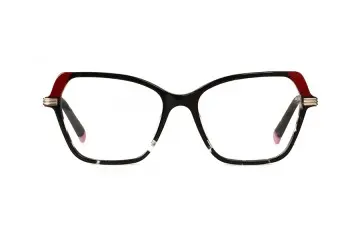 XL6015 Fashionable Square Acetate With Metal Temples Optical Frames