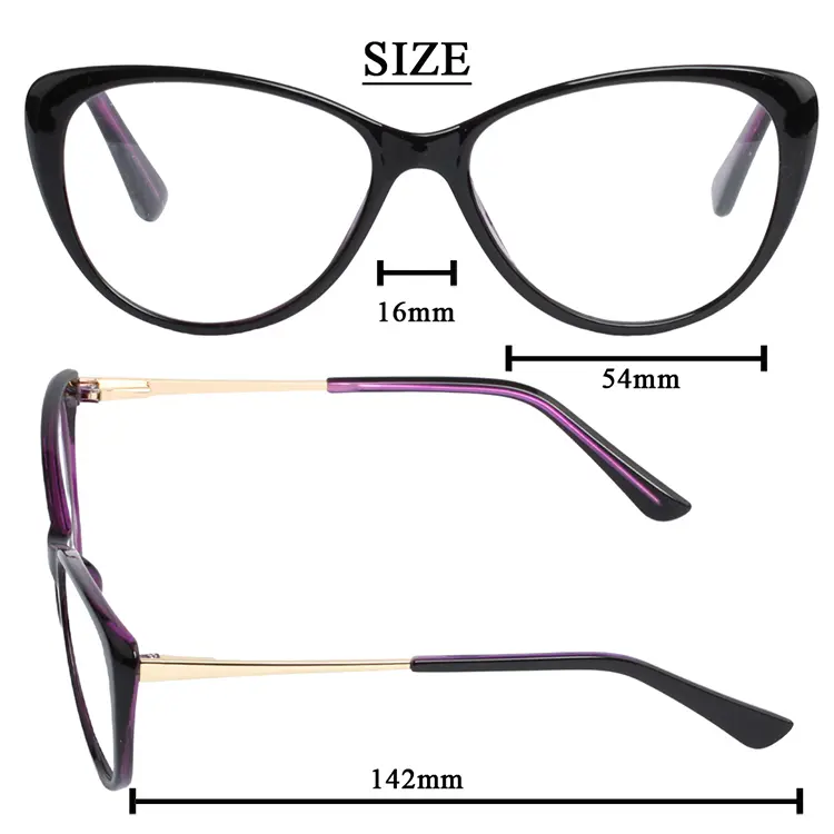 LH502 Injection Cateye Eyeglasses Framesa (2)