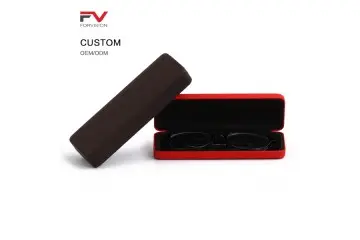 Metal Hard PU Eyeglasses Case